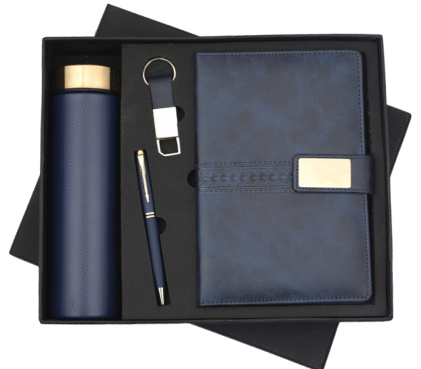 Luxury Blue Corporate Gift Set – 4-in-1 Premium Executive Combo