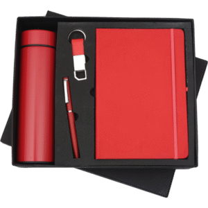 Premium Red Corporate Gift Set – 4-in-1 Executive Combo