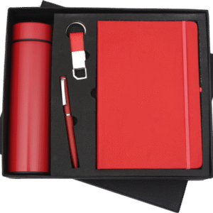 Premium Red Corporate Gift Set – 4-in-1 Executive Combo