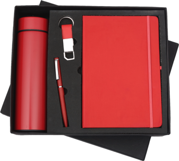 Premium Red Corporate Gift Set – 4-in-1 Executive Combo