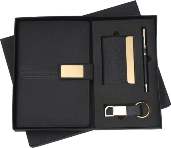 Elegant Black & Gold Corporate Gift Set – Signature Edition