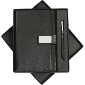 Elegant Leatherette Diary & Pen Gift Set