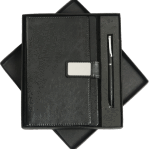 Elegant Leatherette Diary & Pen Gift Set
