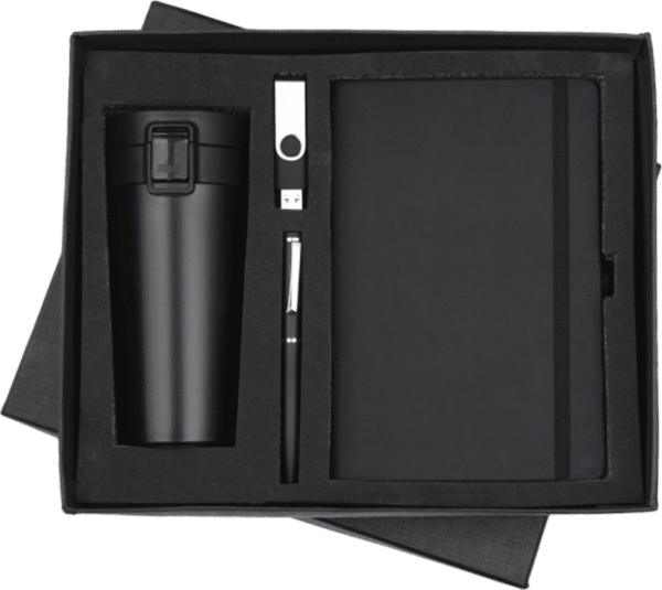 Elegant White Corporate Gift Set – 4-in-1 Premium Essentials