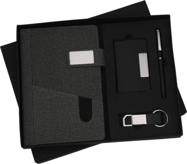 Modern Charcoal Fabric Gift Set – Minimalist Edition