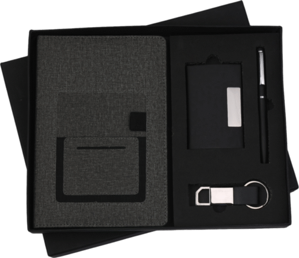 Modern Charcoal Fabric Gift Set – Minimalist Edition