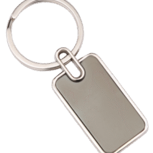 Classic Rectangle Metal Keychain – Sleek & Minimalist Design for Custom Engraving