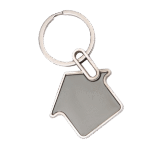 House-Shaped Metal Keychain – Ideal for Real Estate, Gifting & Custom Branding