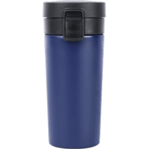 Red Stainless Steel Travel Flask with Black Flip-Lock Lid