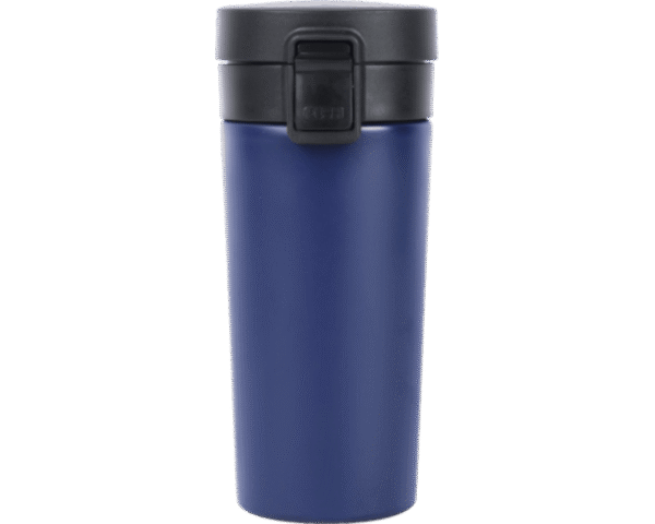 Red Stainless Steel Travel Flask with Black Flip-Lock Lid