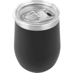 Matte Black Stainless Steel Insulated Tumbler with Transparent Lid