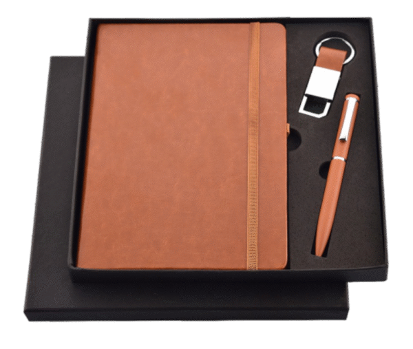 Executive Gift Set – PU Leather Combo with Pen & Keychain - Image 3