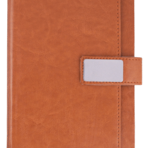 Classic PU Leather Diary with Embossed Band & Metal Clasp