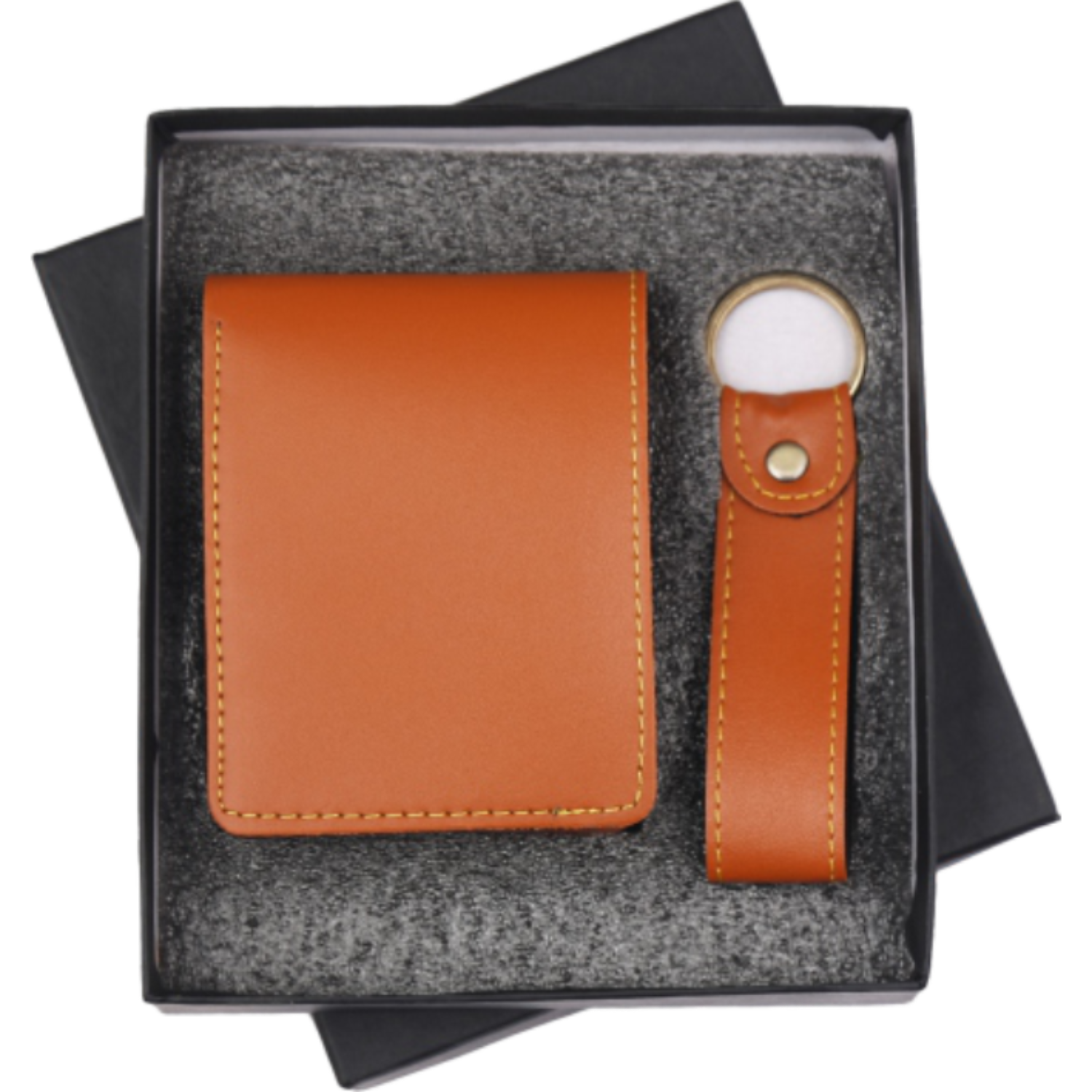 Classic Leather Corporate Gift Set with Wallet & Keychain