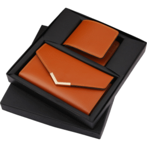 Premium Leather Gift Set with Clutch and Wallet