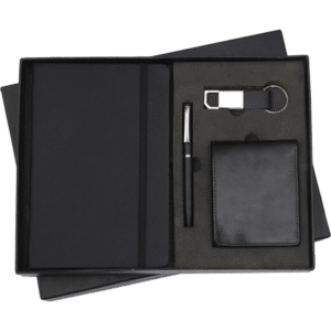 Classic Black Executive Gift Set – 4-in-1 Corporate Combo