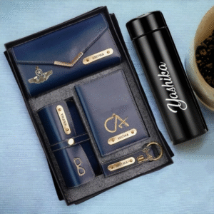 Personalized Black 5-in-1 Executive Gift Set for Men