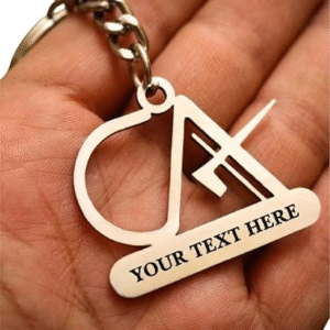 Personalized CA Metal Keychain